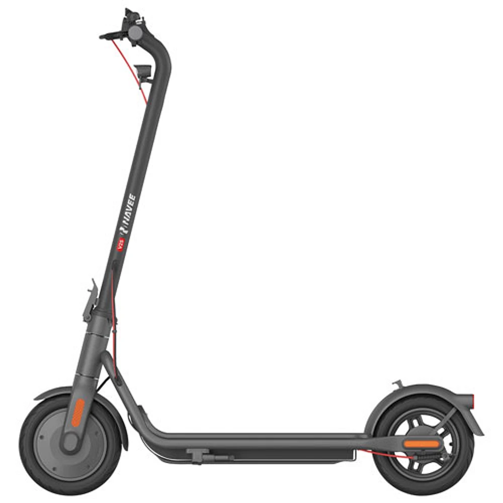 NAVEE V25 Smart Electric Scooter (600W Motor/25km Range/30km/h Top Speed) - Grey