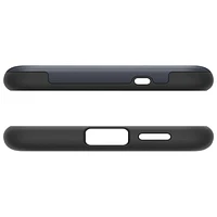 Étui rigide ajusté Slim Armor Magfit de Spigen pour Galaxy S25+ (Plus) - Ardoise métallique