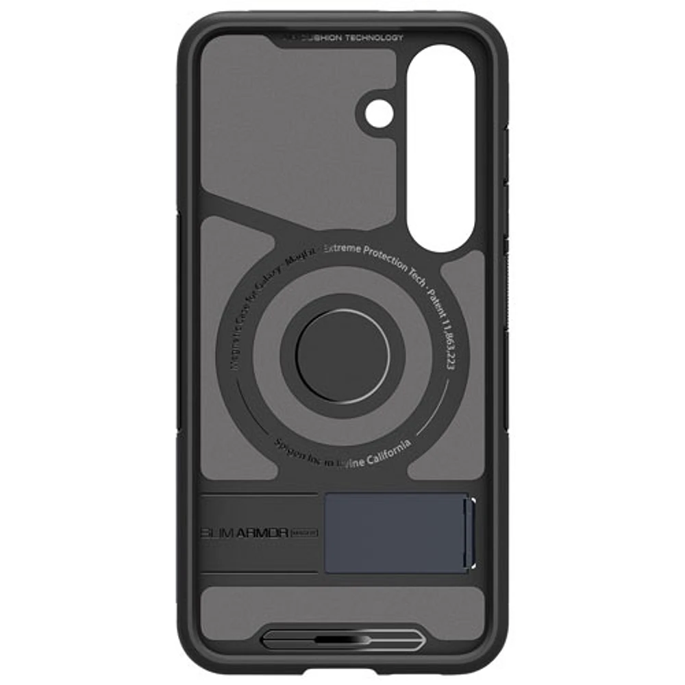 Étui rigide ajusté Slim Armor Magfit de Spigen pour Galaxy S25+ (Plus) - Ardoise métallique