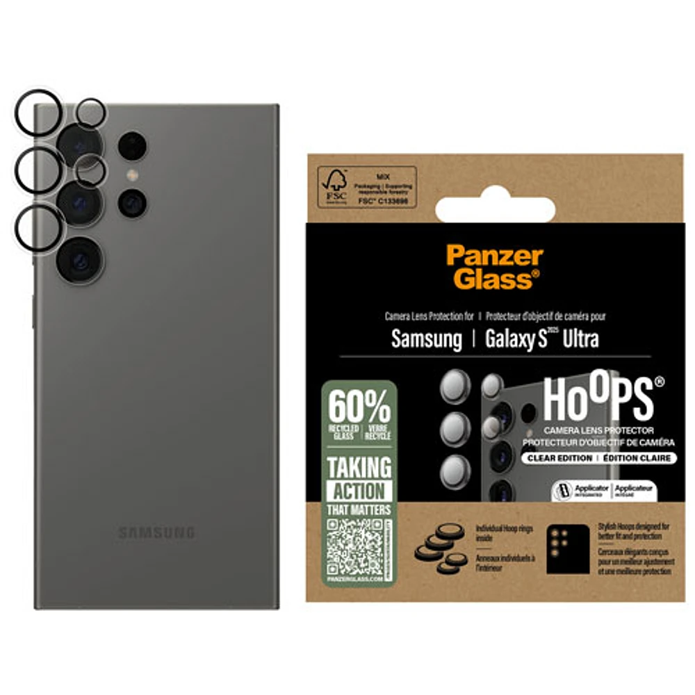 PanzerGlass Camera Lens Protector Hoops for Galaxy S25 Ultra