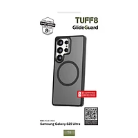 TUFF8 GlideGuard Rugged Case with MagSafe for Galaxy S25 Ultra - Smoke Black