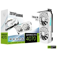 ZOTAC Gaming GeForce RTX 4070 Twin Edge OC DLSS 3 White Edition 12GB GDDR6 Video Card