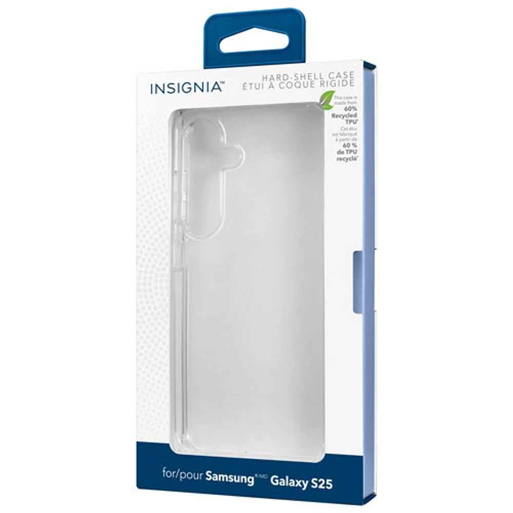 Insignia Fitted Hard Shell Case for Galaxy S25 - Clear - Only at Best Buy