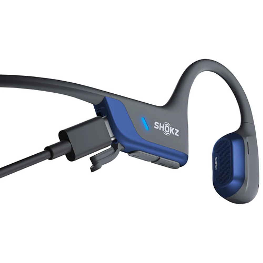 Shokz OpenRun Pro 2 USB-C Open-Ear Bluetooth Headphones - Steel Blue