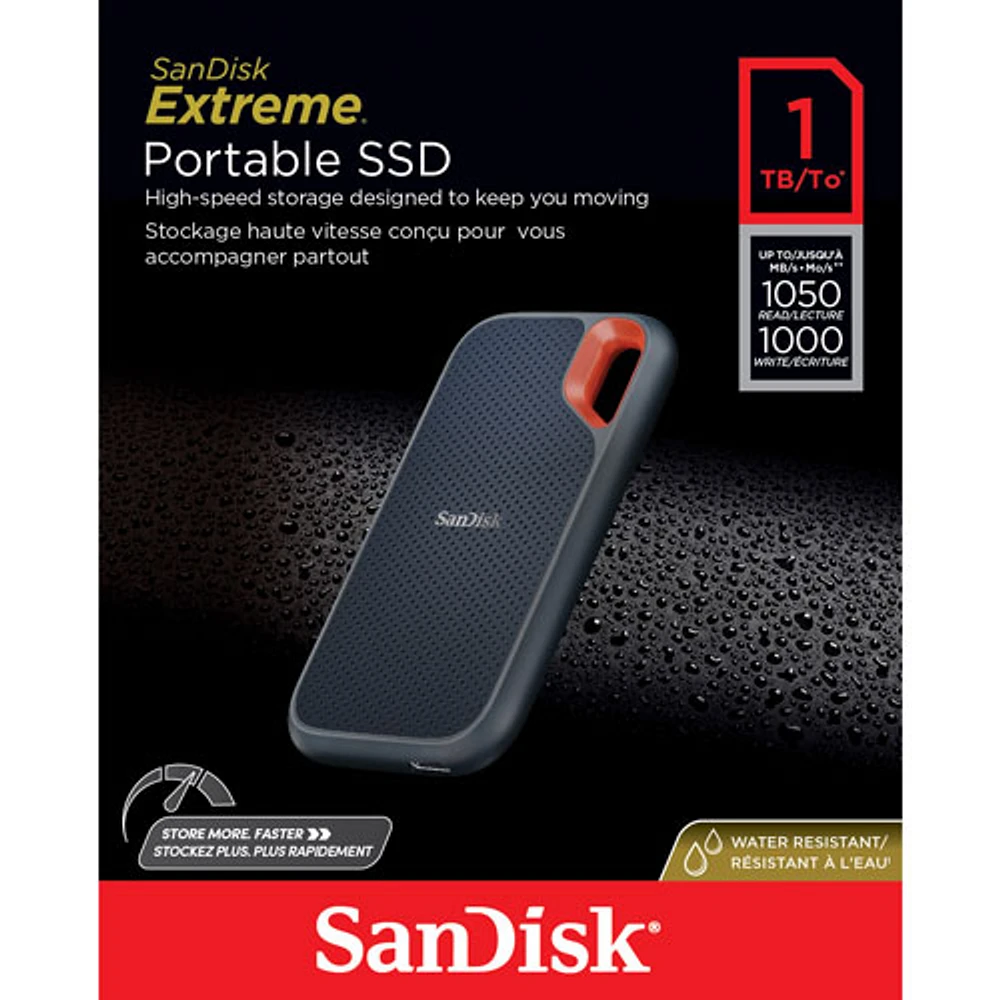 Sandisk Extreme Pro 8TB USB 3.2 External Solid State Drive (SDSSDE61-8T00-G25) - Black