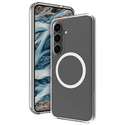 Étui rigide ajusté Iceland Pro Qi2 de Dbramante1928 pour Galaxy S25 - Transparent