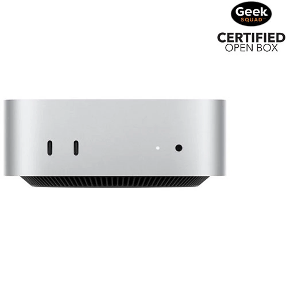 Boîte ouverte - Ordinateur Mac mini de 512 Go d'Apple (MU9E3VC/A) avec puce M4 d'Apple à processeur central 10 coeurs/processeur graphique 10 coeurs/RAM 16 Go