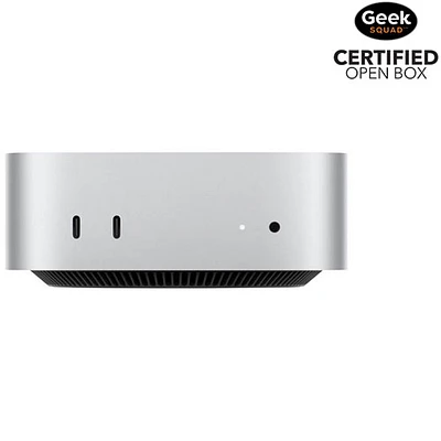 Boîte ouverte - Ordinateur Mac mini de 512 Go d'Apple (MU9E3VC/A) avec puce M4 d'Apple à processeur central 10 coeurs/processeur graphique 10 coeurs/RAM 16 Go