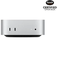 Boîte ouverte - Ordinateur Mac mini de 512 Go d'Apple (MU9E3VC/A) avec puce M4 d'Apple à processeur central 10 coeurs/processeur graphique 10 coeurs/RAM 16 Go
