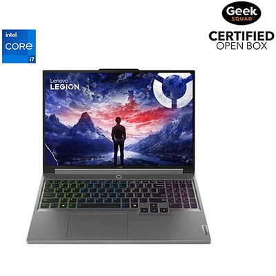 Boîte ouverte - Portable de jeu de 16 po Legion 5i de Lenovo - Gris luna (Core i7-14650HX d'Intel/RAM 16 Go/SSD 512 Go/GeForce RTX 4060)