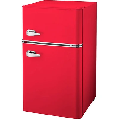 Open Box - Insignia 3.1 Cu. Ft. Retro Bar Fridge w/Top Freezer (NS-CFR32MT1) - Red - Perfect Condition