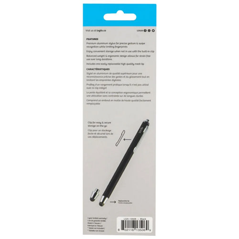 Stylet Stylus Pro Pencil de LOGiiX pour appareils à écran tactile (LGX-13506) - Noir