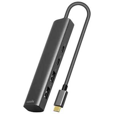 Concentrateur USB-C mince à 4 ports de LOGiiX (LGX-13541) - Gris graphite