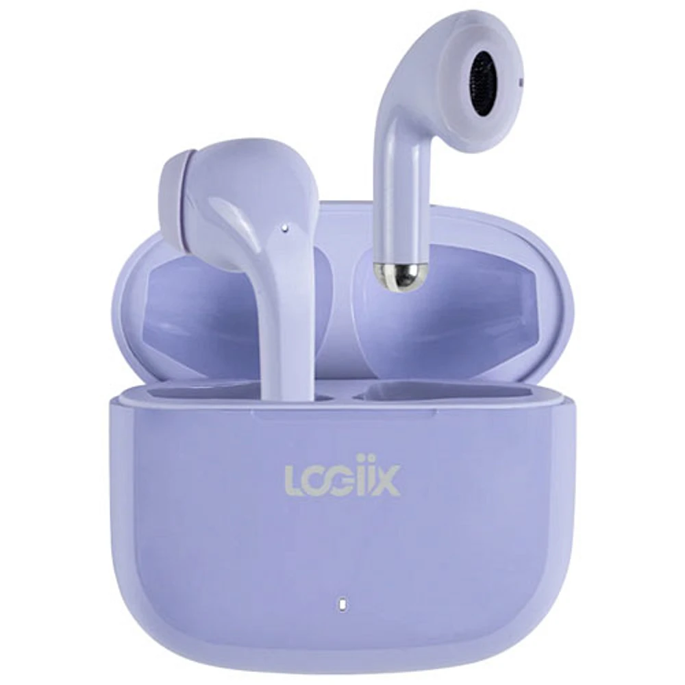 Écouteurs boutons 100 % sans fil Vibrance Melody de LOGiiX - Lavande