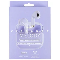 Écouteurs boutons 100 % sans fil Vibrance Melody de LOGiiX - Lavande