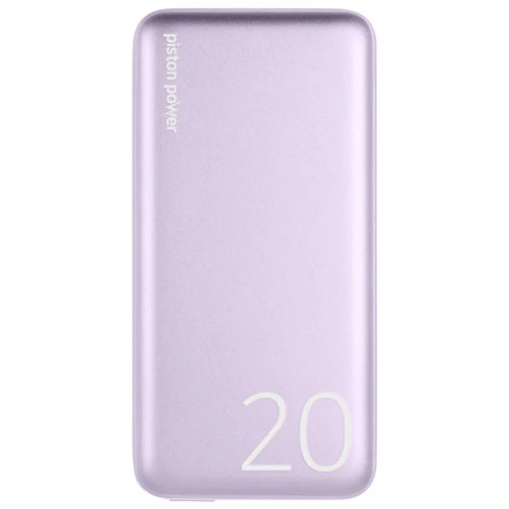LOGiiX Piston 20000 mAh USB-C PD Power Bank - Lavender