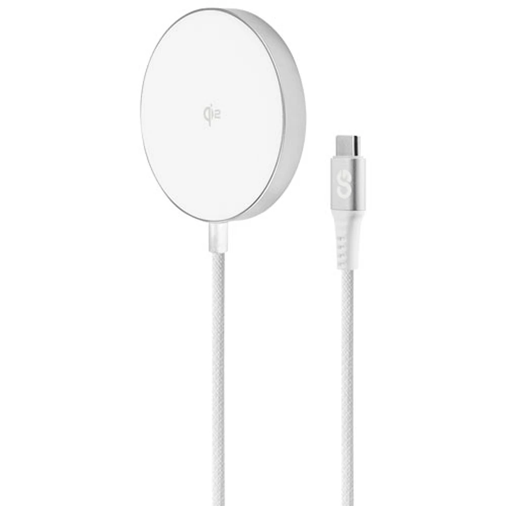 LOGiiX Piston Connect 15W Qi2 Wireless Charging Pad with MagSafe (LGX-13700) - White