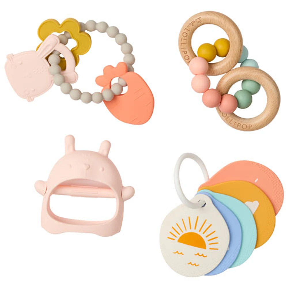 Loulou Lollipop Bunny Soothing Development Teether Bundle (PL013)