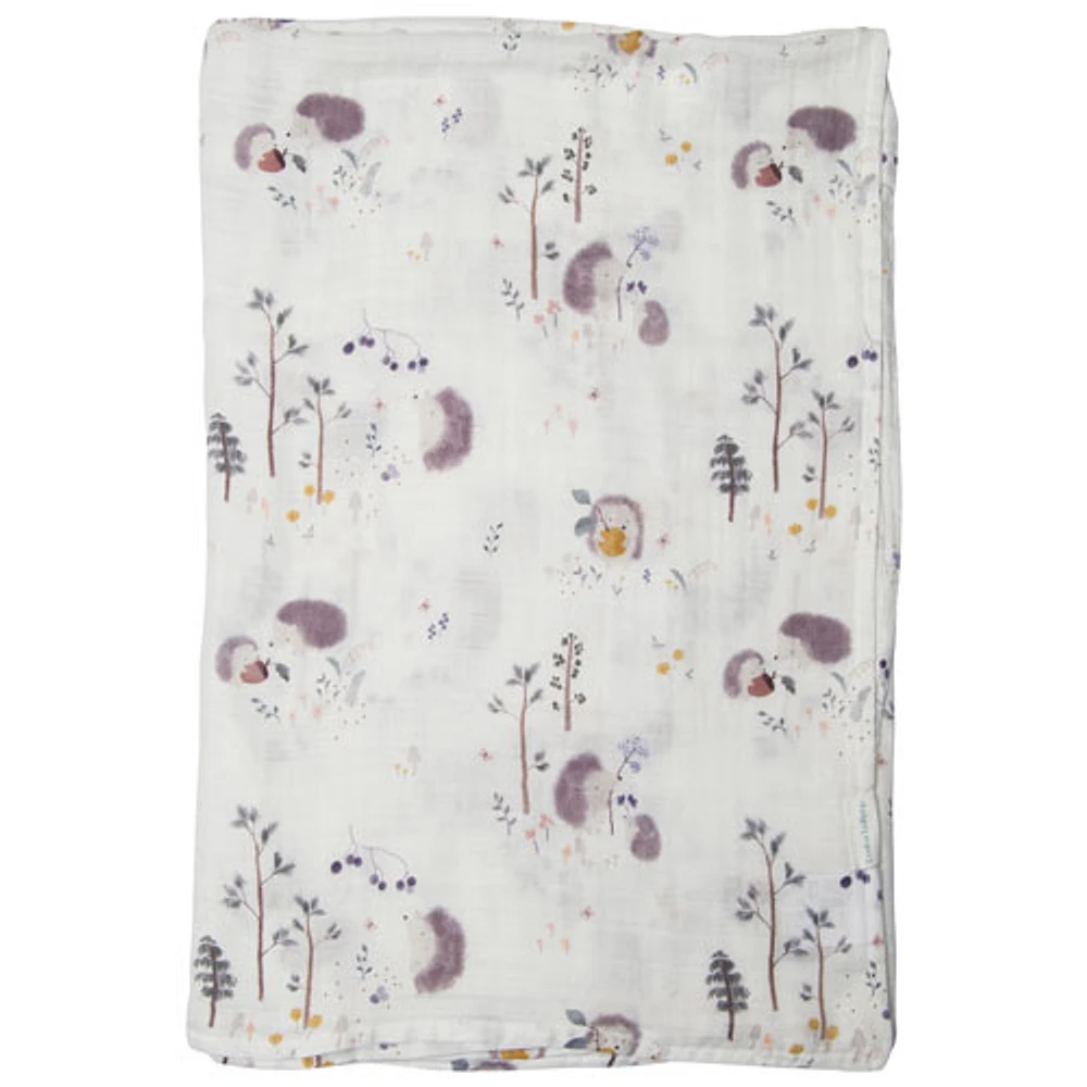 Loulou Lollipop Hedgehogs Muslin Swaddle Blanket