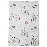 Loulou Lollipop Hedgehogs Muslin Swaddle Blanket