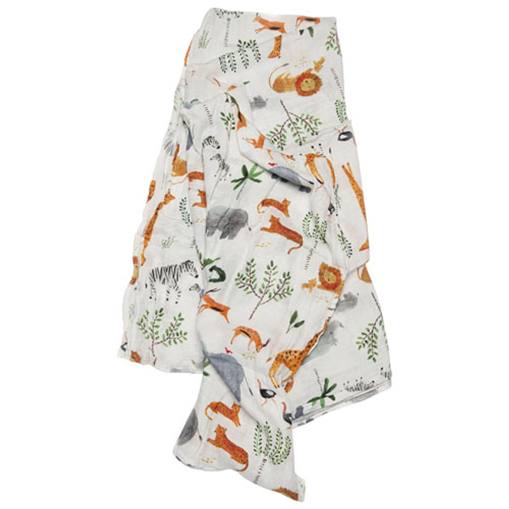 Loulou Lollipop Safari Jungle Muslin Swaddle Blanket