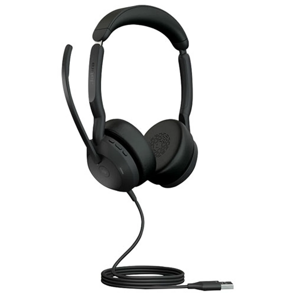 Jabra Evolve2 50 On-Ear Noise Cancelling Bluetooth Headphones - Black