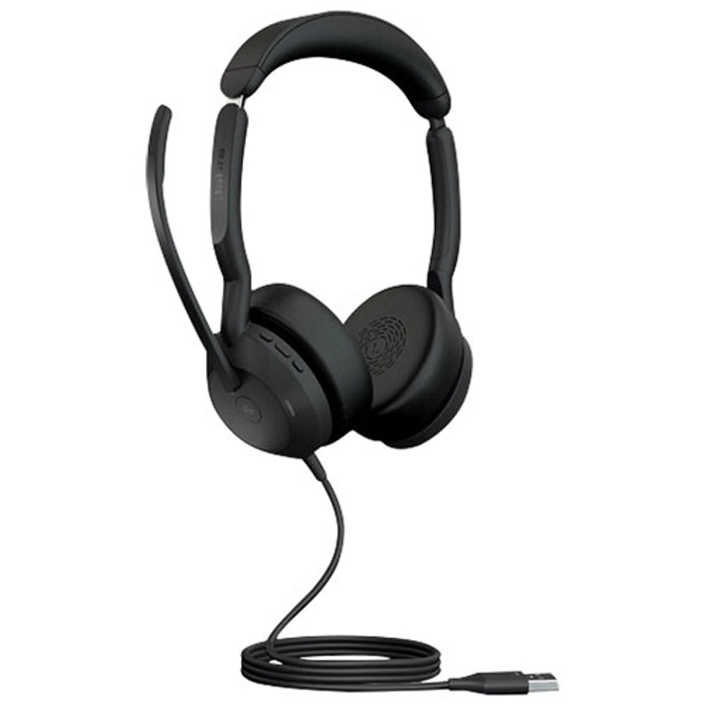 Jabra Evolve2 50 On-Ear Noise Cancelling Bluetooth Headphones - Black