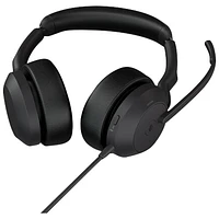 Jabra Evolve2 50 On-Ear Noise Cancelling Bluetooth Headphones - Black