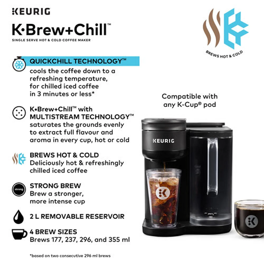 Keurig K-Brew+Chill Single Serve Coffee Maker - Black