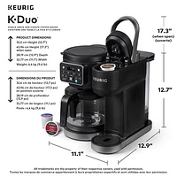 Keurig K-Duo Single Serve & Carafe Coffee Maker - Black