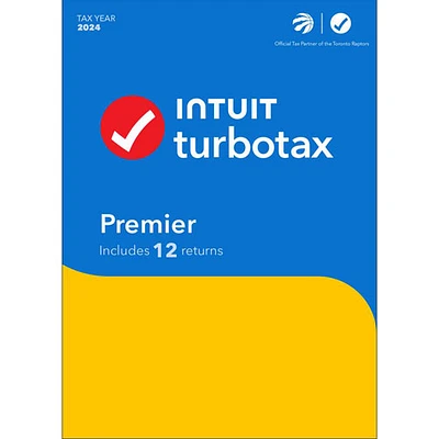 TurboTax Premier 2024 (PC) - 3 utilisateurs - 12 déclarations - Anglais - Téléchargement numérique