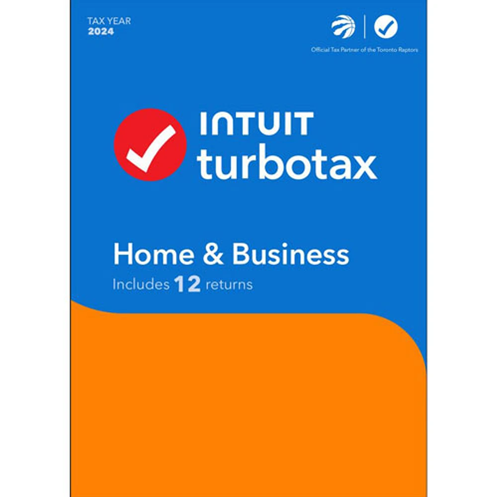 TurboTax Home & Business 2024 (PC) - 3 utilisateurs - 12 déclarations - Anglais - Téléchargement numérique