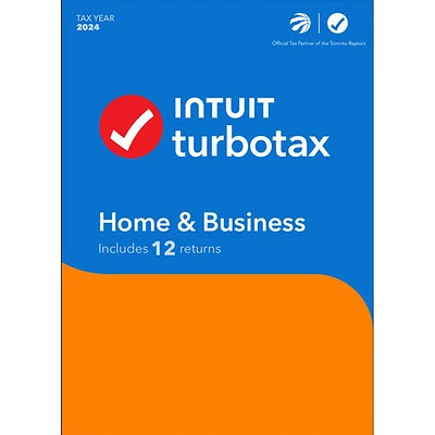 TurboTax Home & Business 2024 (PC) - 3 utilisateurs - 12 déclarations - Anglais - Téléchargement numérique