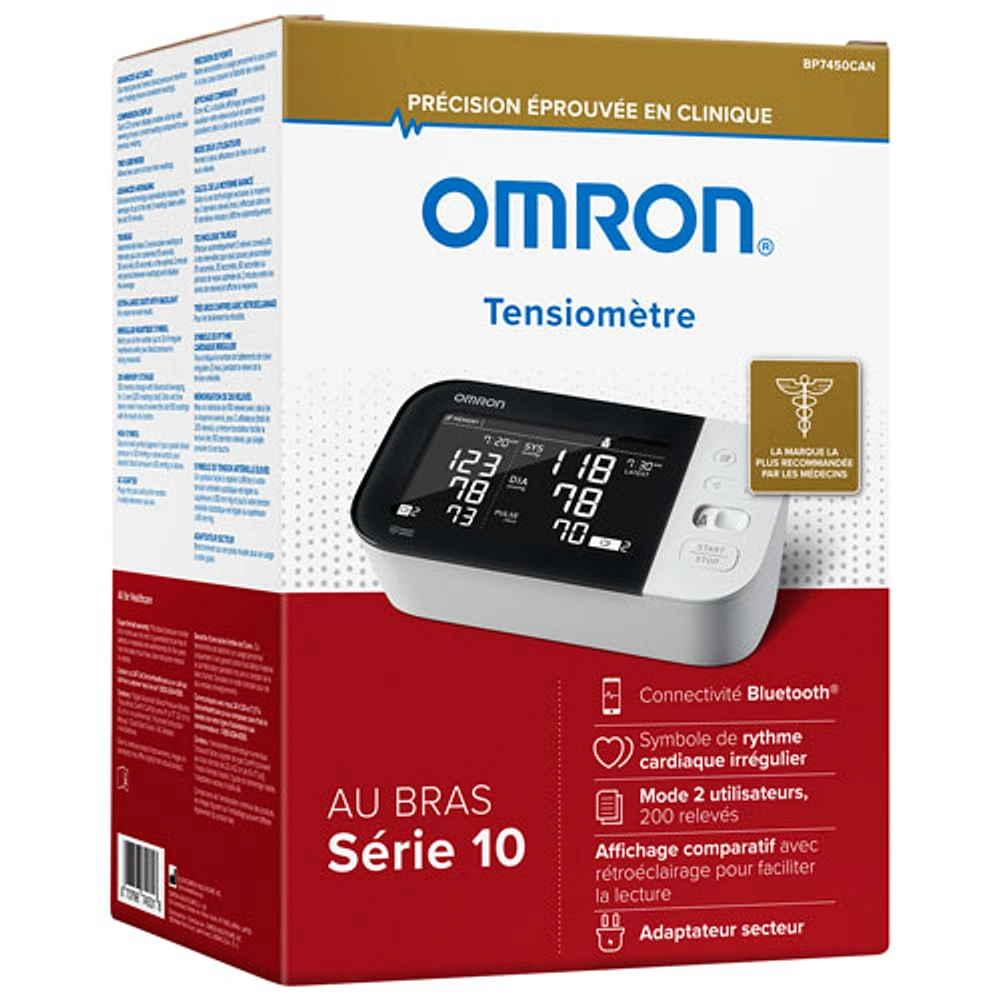 Tensiomètre pour le bras Série 10 d'Omron (BP7450CAN)