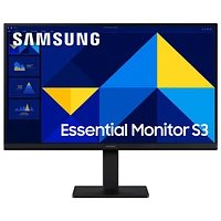 Moniteur DEL IPS AV HD intégrale GTG 5 ms 100 Hz Essential S3 de 27 po de Samsung (LS27D300GANXZA) - Noir