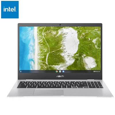 ASUS CX1500 15.6" Chromebook - Transparent Silver (Intel Celeron N4500/8GB RAM/128GB SSD/ChromeOS)