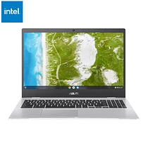 ASUS CX1500 15.6" Chromebook - Transparent Silver (Intel Celeron N4500/8GB RAM/128GB SSD/ChromeOS)