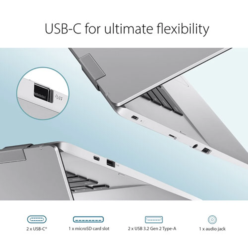 ASUS CX1500 15.6" Chromebook - Transparent Silver (Intel Celeron N4500/8GB RAM/128GB SSD/ChromeOS)