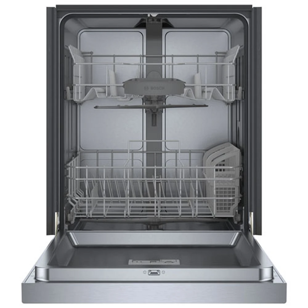 Bosch 300 Series 24" 48dB Built-In Dishwasher with Stainless Steel Tub (SHE41CM5N) - Stainless Steel