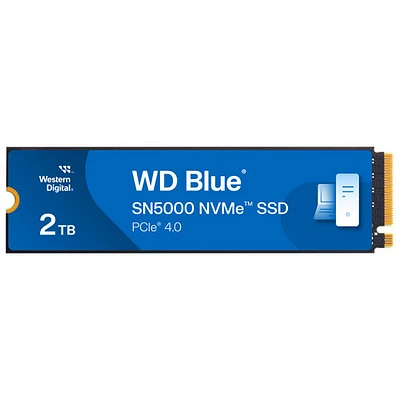Disque SSD interne NVMe PCI-e WD Blue SN5000 de 2 To (WDBS3F0020BNC-WRSN)