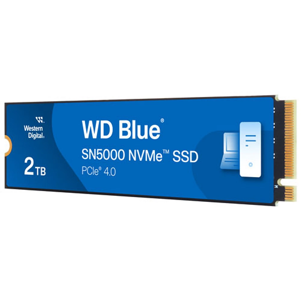 Disque SSD interne NVMe PCI-e WD Blue SN5000 de 2 To (WDBS3F0020BNC-WRSN)
