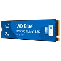 Disque SSD interne NVMe PCI-e WD Blue SN5000 de 2 To (WDBS3F0020BNC-WRSN)