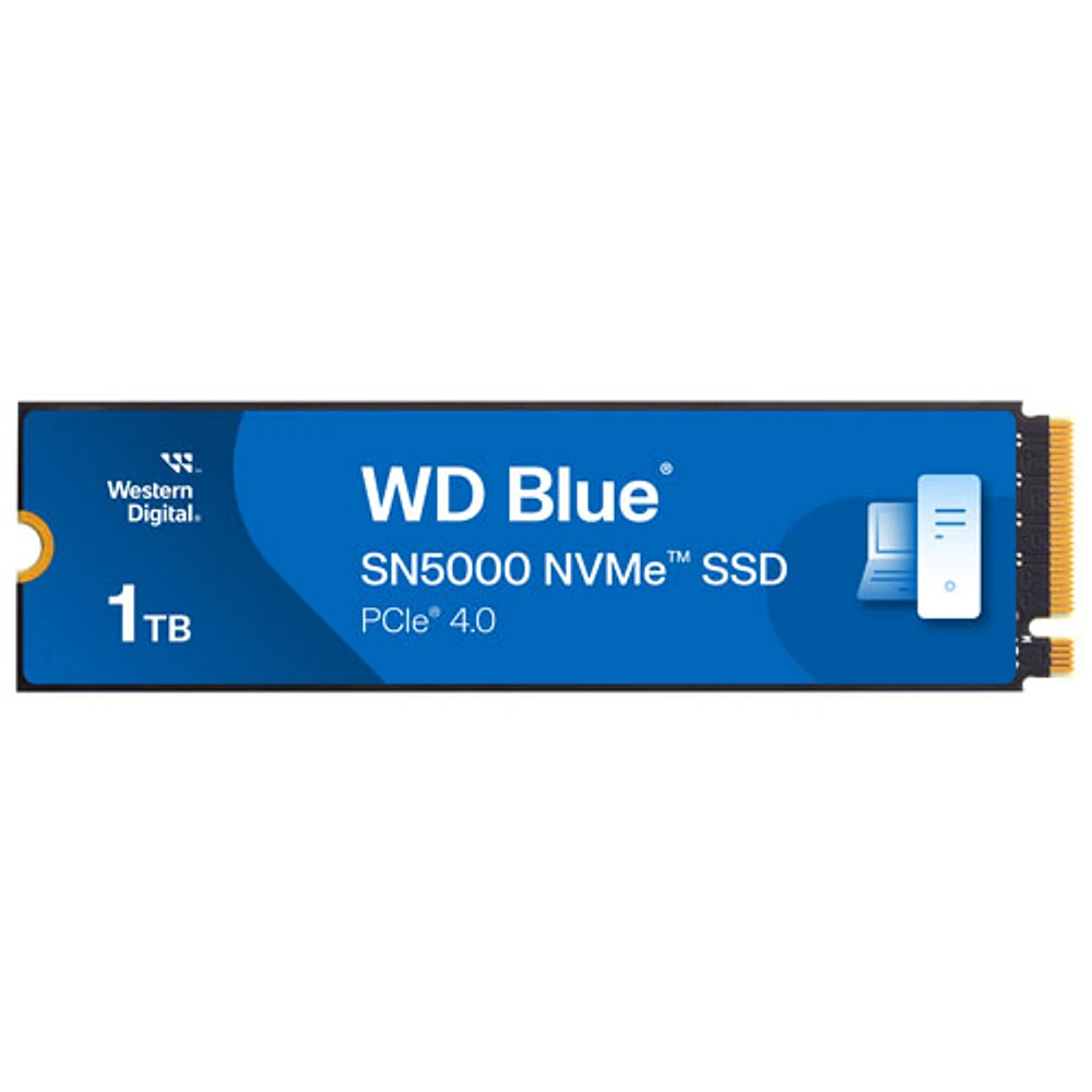 Disque SSD interne NVMe PCIe SN5000 de 1 To de WD Blue (WDBS3F0010BNC-WRSN)