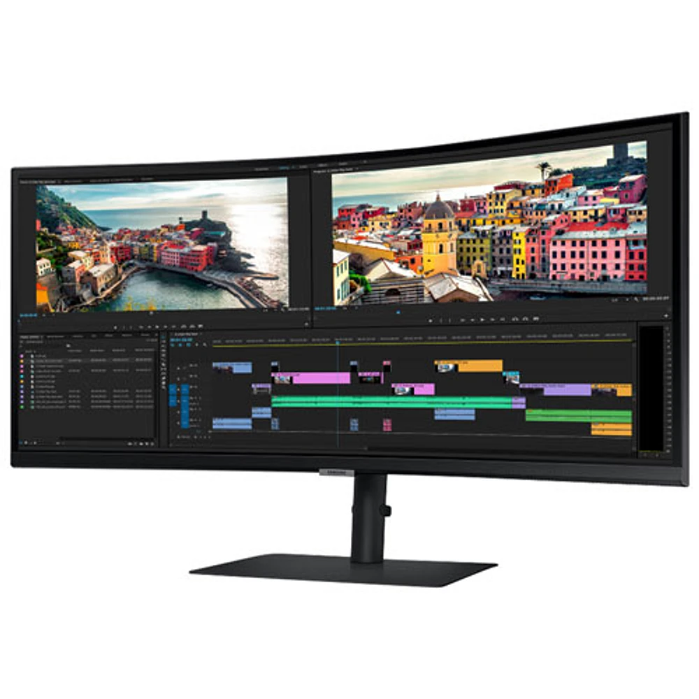 Moniteur FreeSync DEL incurvé VA QHD 100 Hz de 34 po de Samsung avec temps de réponse gris à gris de 5 ms (LS34A650UBNXGO) - Noir