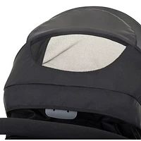 Système de transport Modular Pivot avec siège d'auto de bébé LiteMax d'Evenflo - Gris décontracté