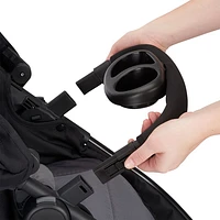 Système de transport Modular Pivot avec siège d'auto de bébé LiteMax d'Evenflo - Gris décontracté
