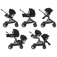 Evenflo Pivot Xpand Modular Travel System with LiteMax Infant Car Seat - Ayrshire Black