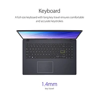 ASUS Vivobook Go 15 L510 15.6" Laptop - Star Black (Intel Celeron N4500/4GB RAM/128GB SSD/Windows 11)