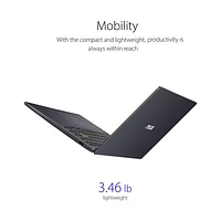 ASUS Vivobook Go 15 L510 15.6" Laptop w/1 year of Microsoft 365 -Star Black (Intel Celeron N4500/4GB RAM/128GB SSD)