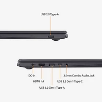 VivoBook Go 15 L510 de 15,6 po d'ASUS - Noir étoile (Celeron N4500 d'Intel/RAM 4 Go/SSD 128 Go/Windows 11)